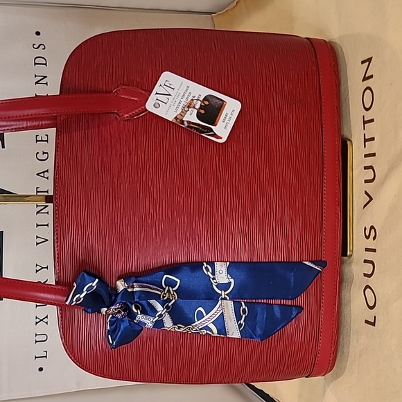 Louis Vuitton Handbags - VINTAGE 1995 LOUIS VUITTON RED EPI LEATHER LUSSAC TOTE BAG VERY GOOD CONDITION